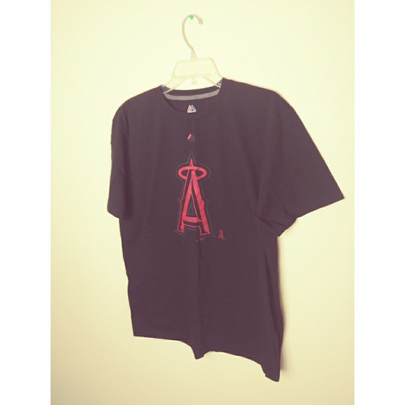 Angels MLB Black/Red XL T-Shirt - Picture 1 of 4